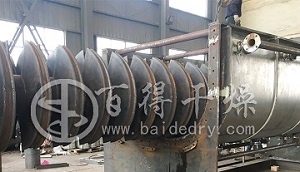 电镀污泥干燥机正在组装试运行中