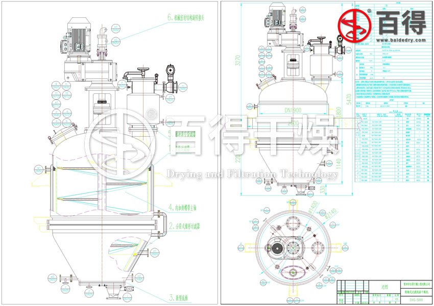 DGX型筒锥式过滤洗涤二合一